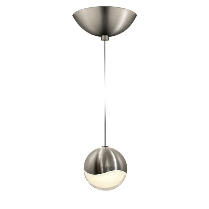 Sonneman Grapes 3.25 Inch LED Pendant w/ Dome Canopy in Satin Nickel