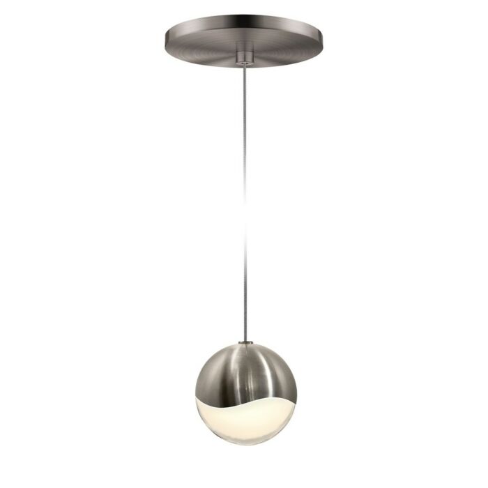 Sonneman Grapes 3.25 Inch LED Pendant w/ Round Canopy in Satin Nickel