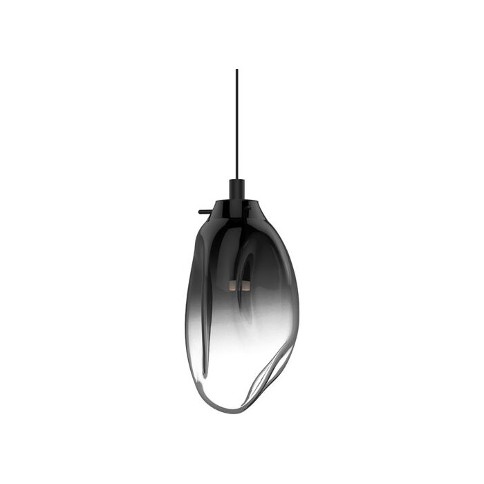 Sonneman Liquid 11 Inch Pendant Light in Satin Black