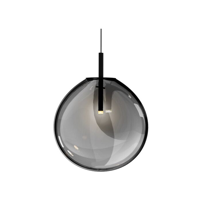 Sonneman Cantina 19 Inch Pendant Light in Satin Black