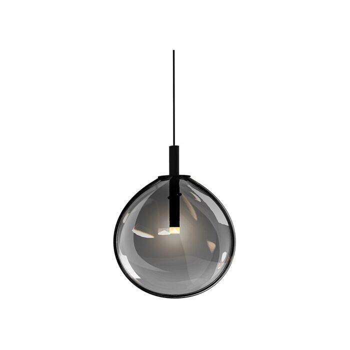 Sonneman Cantina 11 Inch Pendant Light in Satin Black