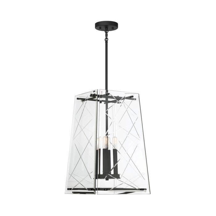 Savoy House Kole 4 Light Pendant In Matte Black