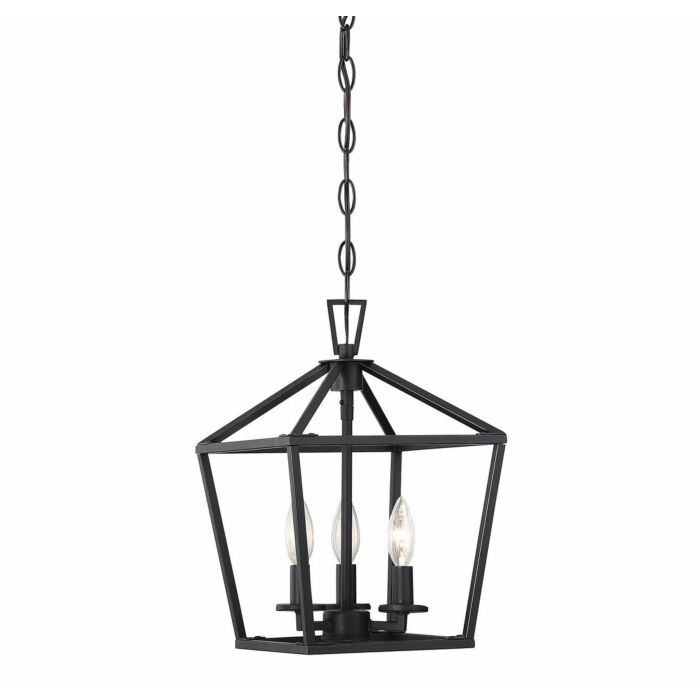 Savoy House Townsend 3 Light Pendant in Matte Black