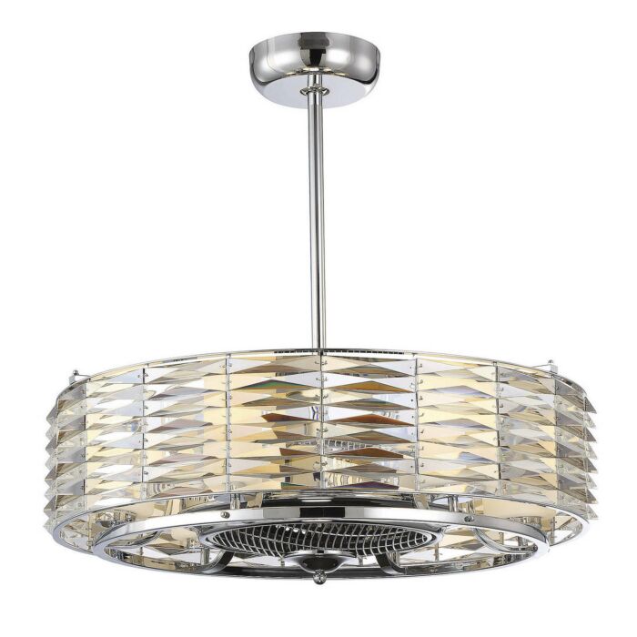 Savoy House Taurus 6 Light Fan D'Lier in Polished Chrome
