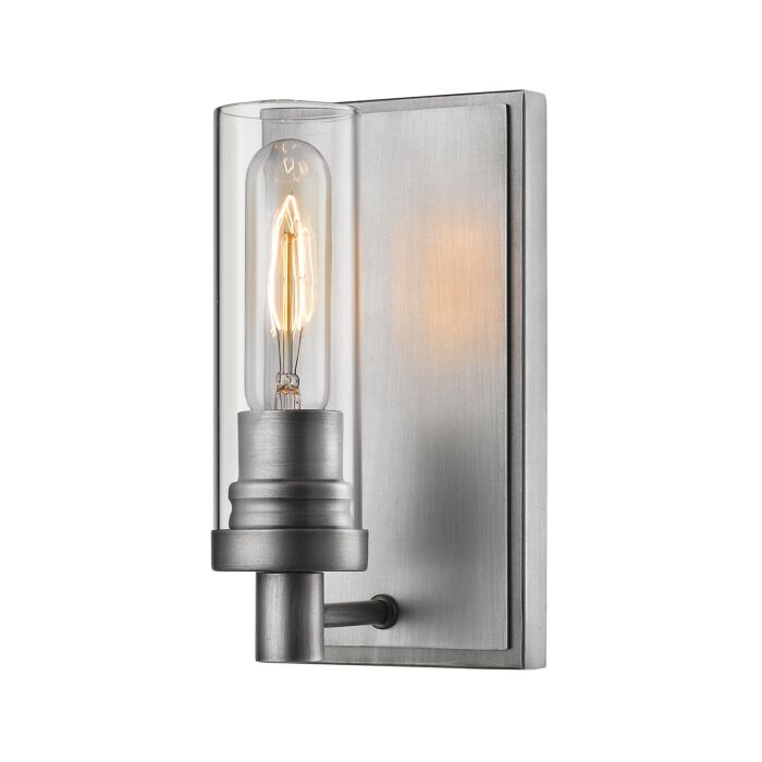 Z Lite Persis 1 Light Wall Sconce In Old Silver