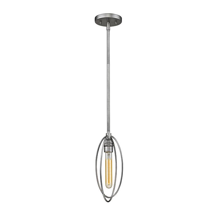 Z Lite Persis 1 Light Mini Pendant Light In Old Silver