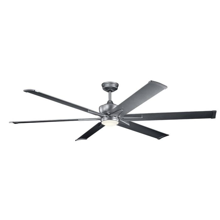 Kichler Szeplo Patio 80 Inch LED Ceiling Fan in Weathered Steel Powder Coat
