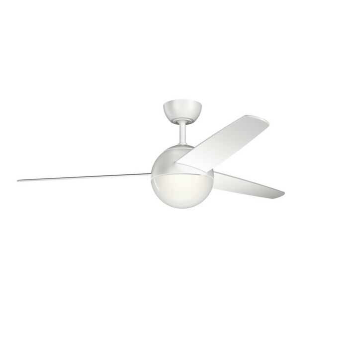 Kichler Bisc 56 Inch LED Ceiling Fan in Matte White