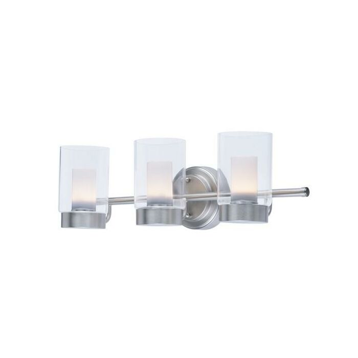 Maxim Lighting Mod 3 Light 3 Light Bathroom Vanity Light in Satin Nickel