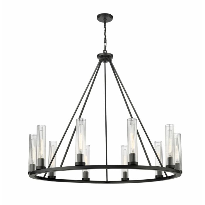 Z Lite Beau 10 Light Chandelier In Bronze