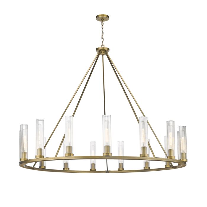 Z Lite Beau 15 Light Chandelier In Rubbed Brass