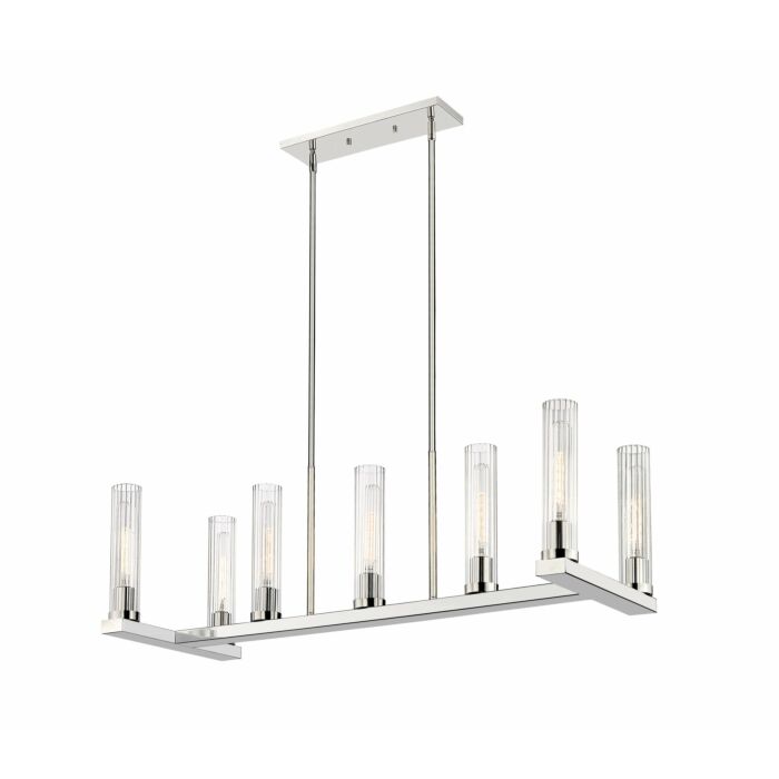 Z Lite Beau 7 Light Chandelier In Polished Nickel