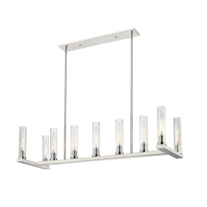 Z Lite Beau 9 Light Chandelier In Polished Nickel