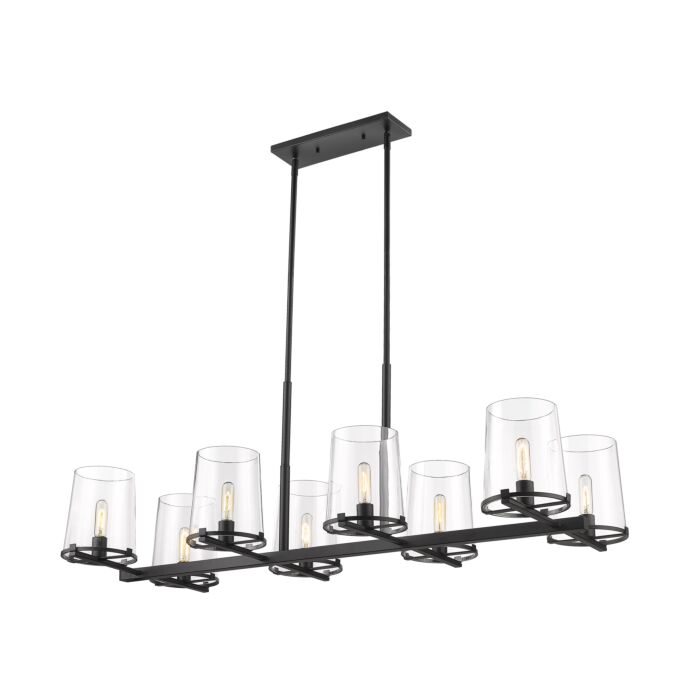 Z Lite Callista 8 Light Chandelier In Matte Black