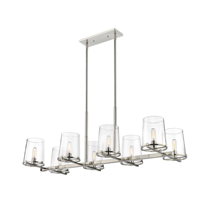 Z Lite Callista 8 Light Chandelier In Polished Nickel