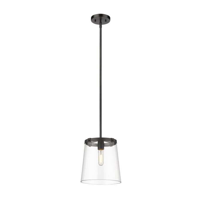 Z Lite Callista 1 Light Pendant Light In Matte Black