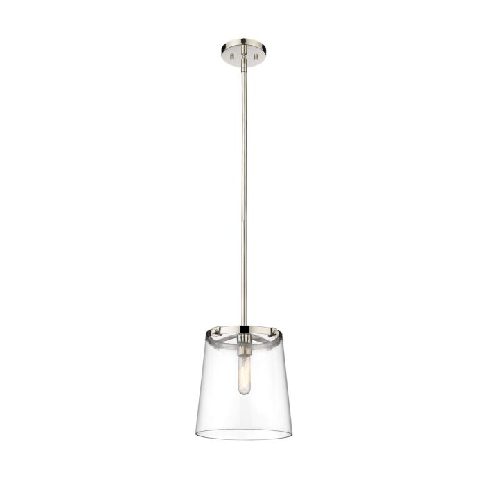 Z Lite Callista 1 Light Pendant Light In Polished Nickel