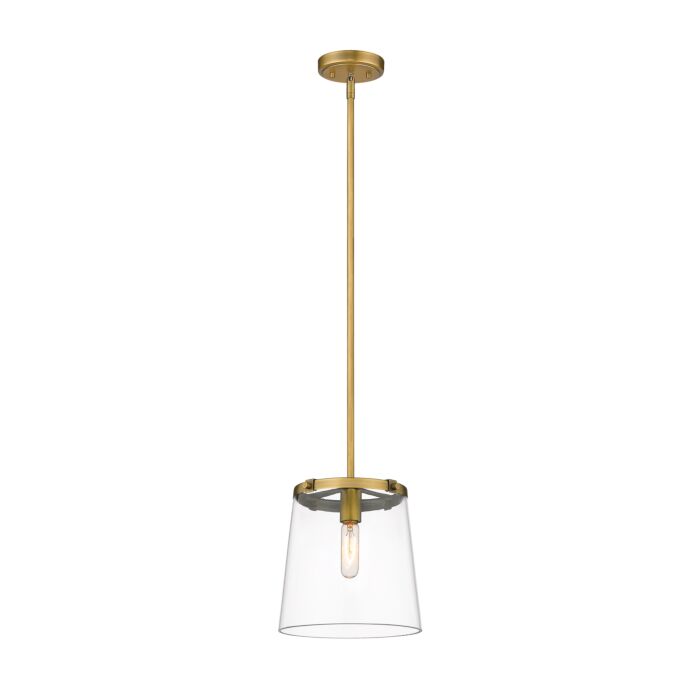Z Lite Callista 1 Light Pendant Light In Rubbed Brass
