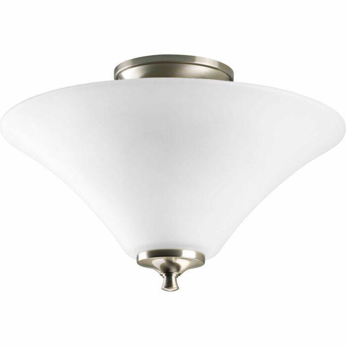 Joy 2-Light Flush Mount in Brushed Nickel