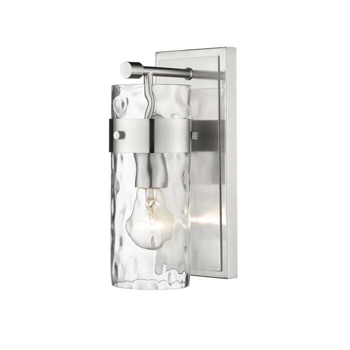 Z Lite Fontaine 1 Light Bathroom Vanity Light In Brushed Nickel