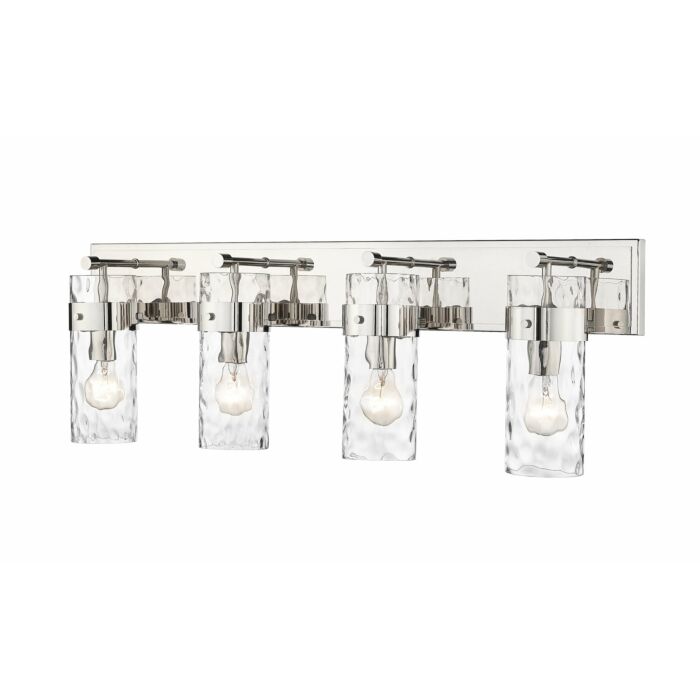 Z Lite Fontaine 4 Light Bathroom Vanity Light In Polished Nickel