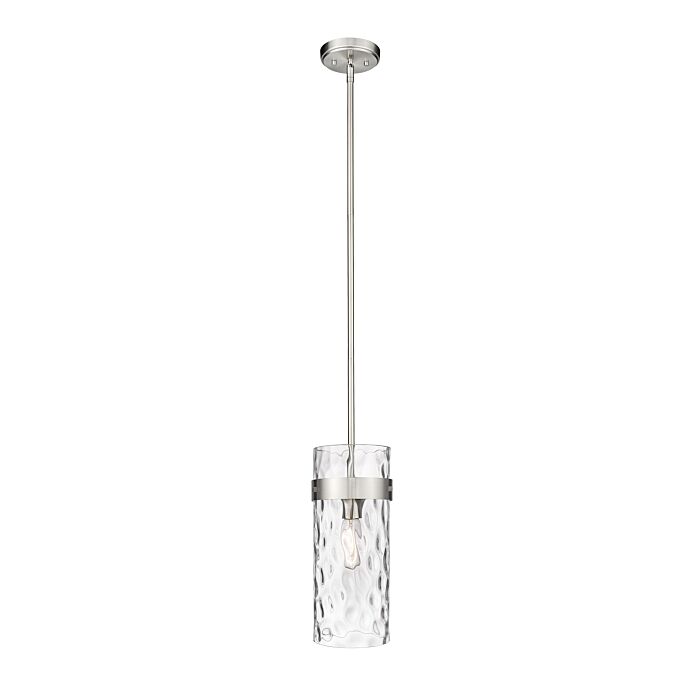 Z Lite Fontaine 1 Light Pendant Light In Brushed Nickel