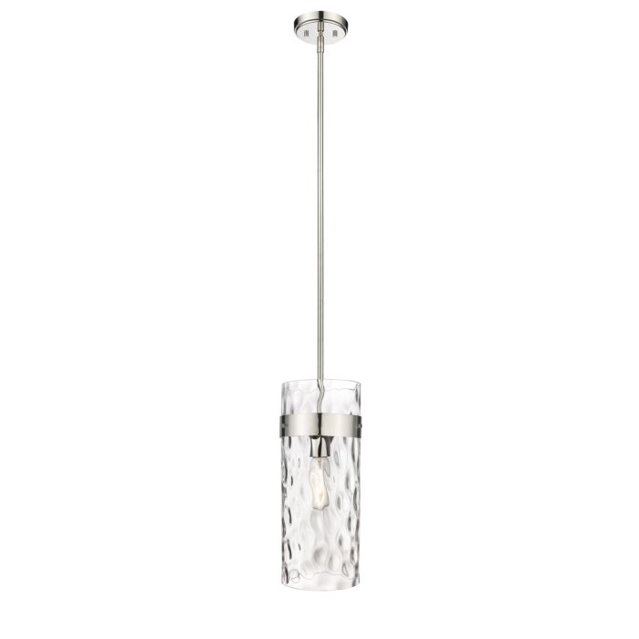 Z Lite Fontaine 1 Light Pendant Light In Polished Nickel