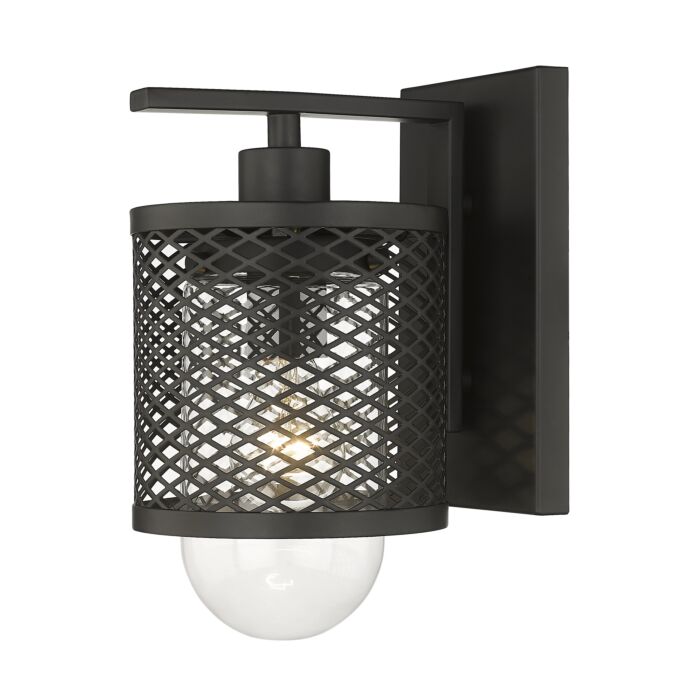 Z Lite Kipton 1 Light Wall Sconce In Matte Black