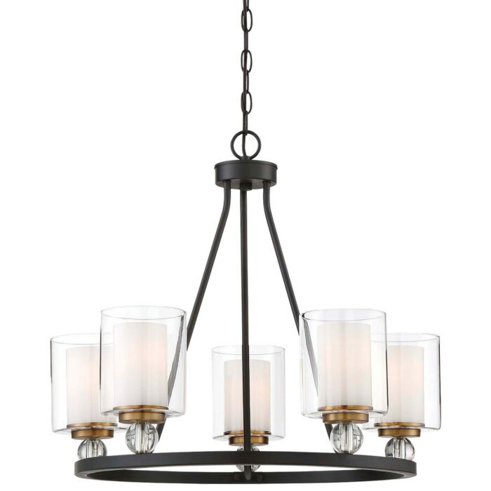 Minka Lavery Studio 5 Chandelier in Painted Bronze