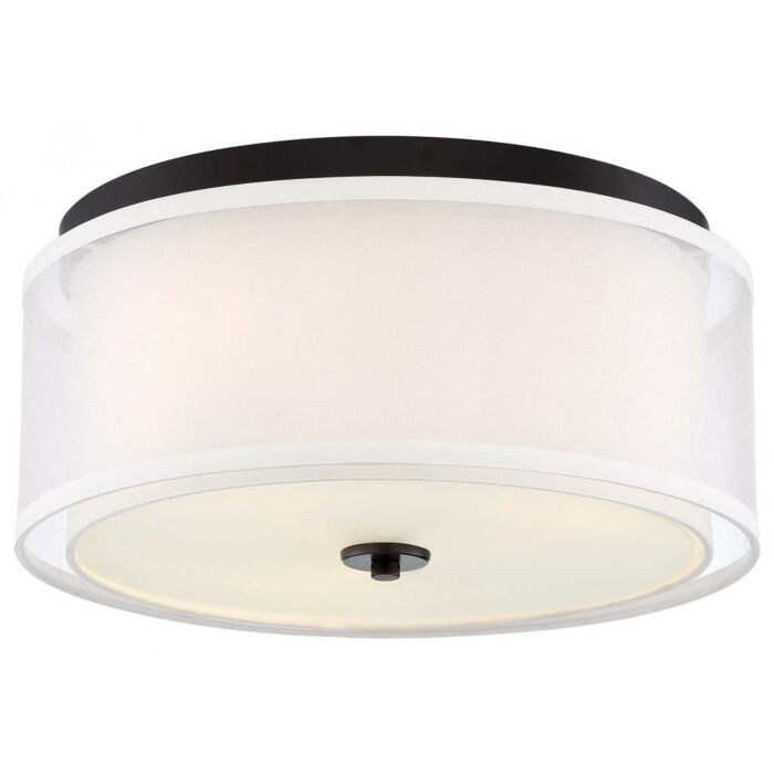 Minka Lavery Studio 5 3 Light Ceiling Light in Painted Bronze with Natural Brush