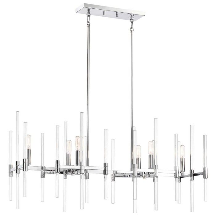 Minka Lavery Pillar 6 Light 10 Inch Pendant Light in Chrome