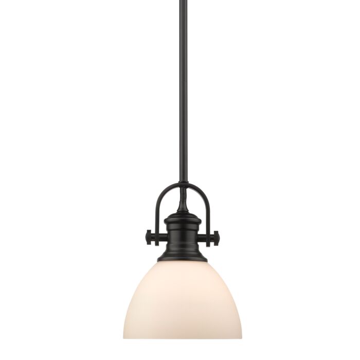 Golden Hines 9 Inch Mini Pendant in Black