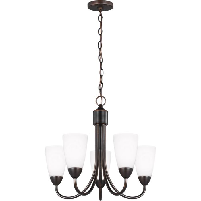 Sea Gull Seville 5 Light Chandelier in Bronze