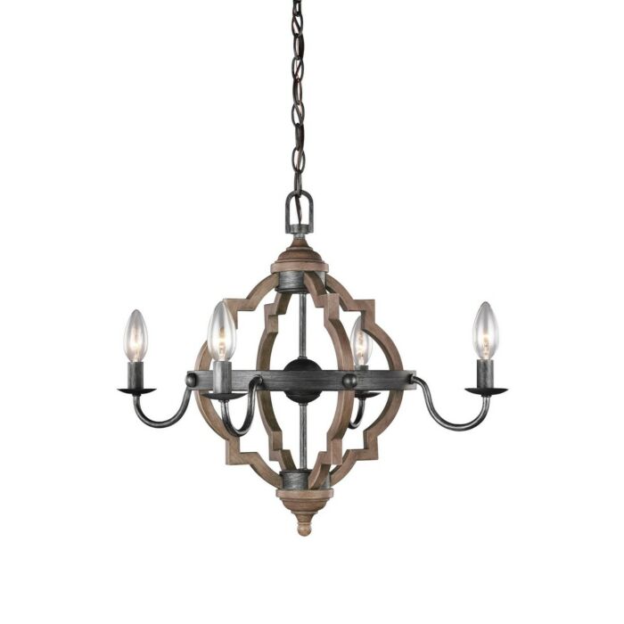 Sea Gull Socorro 4 Light Chandelier in Stardust