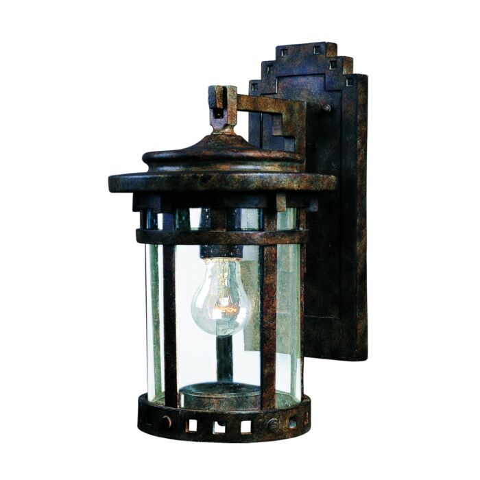 Maxim Santa Barbara Cast Outdoor Wall Lantern in Sienna