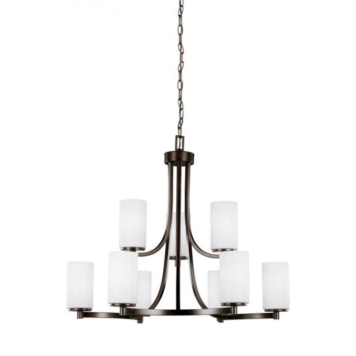 Sea Gull Hettinger 9 Light Chandelier in Bronze