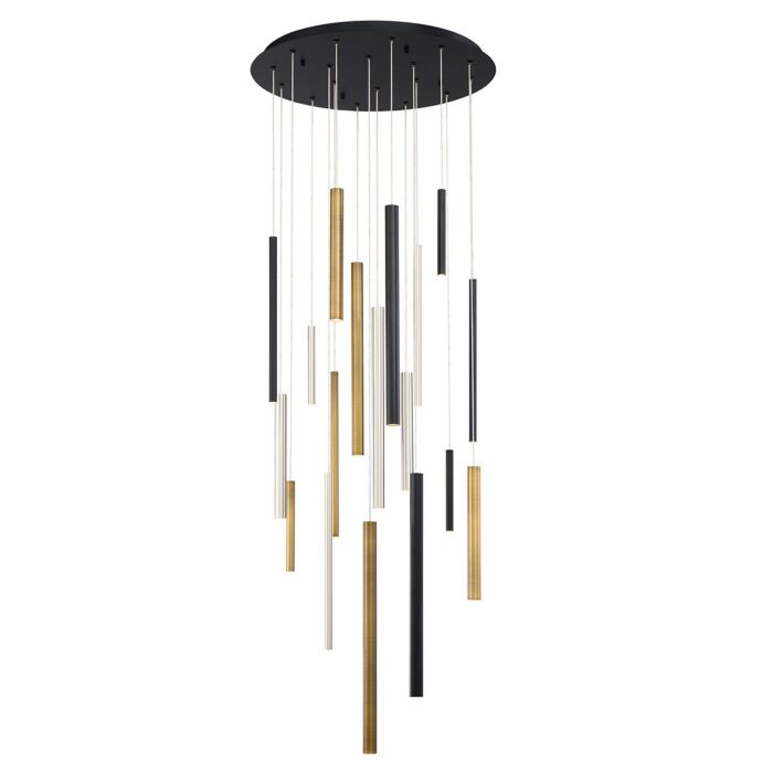 Eurofase Santana 18 Light Chandelier in Metal