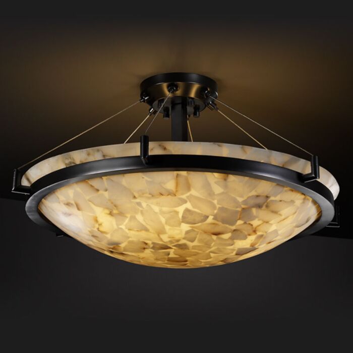 Three Light Semi-Flush Mount