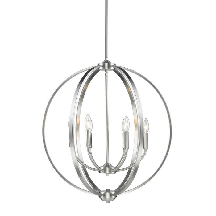 Golden Colson 6 Light Chandelier in Pewter