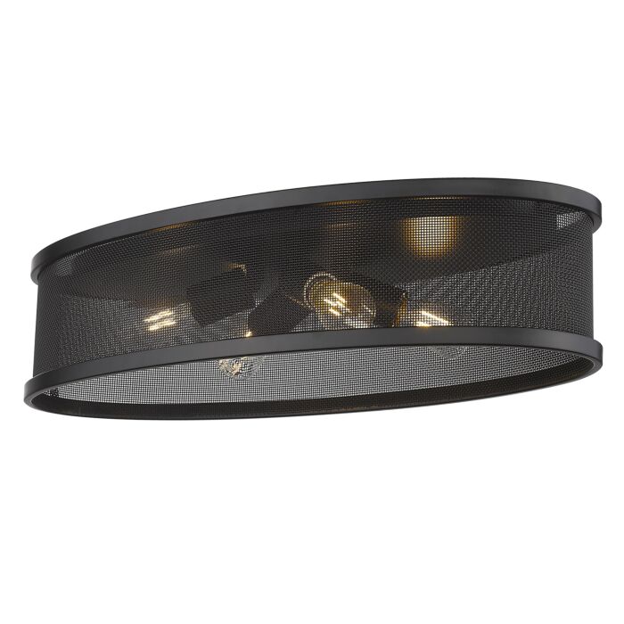 Golden Channing 4 Light Ceiling Light in Matte Black