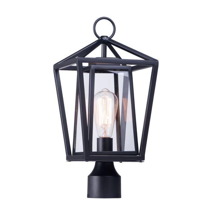 Maxim Artisan Outdoor Post Light in Black