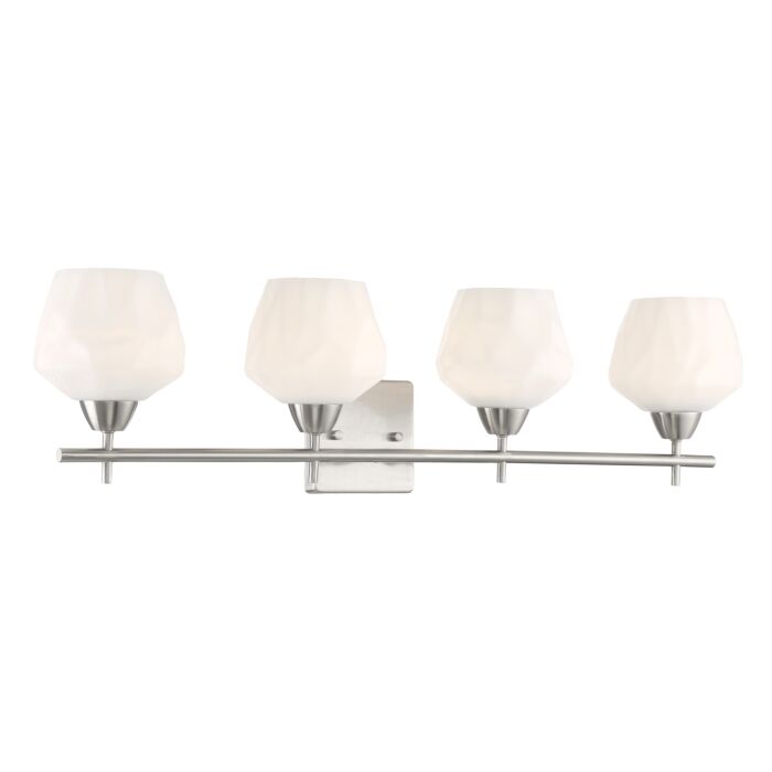 Minka Lavery Camrin 4 Light Bathroom Vanity Light in Brushed Nickel