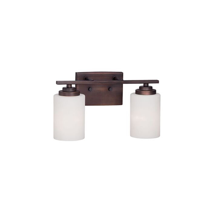 Millennium Lighting Durham 2 Light Bathroom Vanity Light in Rubbed Bronze