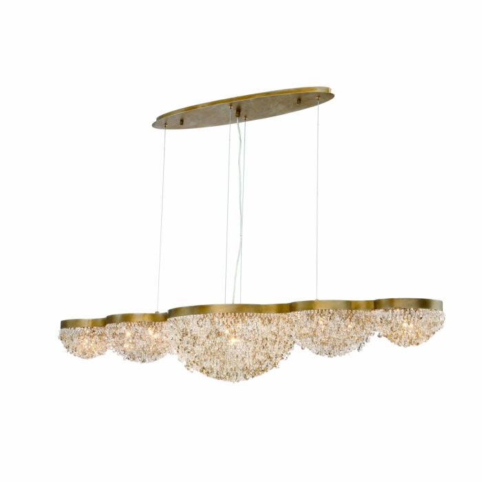 Eurofase Mondo 15 Light Chandelier in Gold