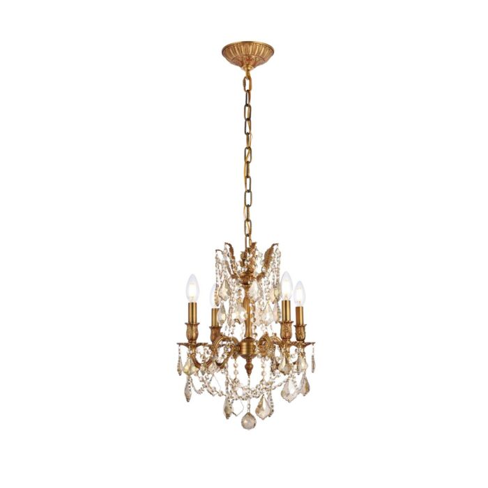 Rosalia 4-Light Pendant in French Gold