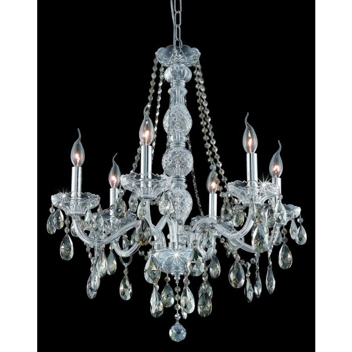 Verona 6-Light Chandelier in Chrome