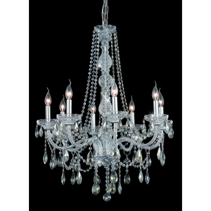 Verona 8-Light Chandelier in Chrome