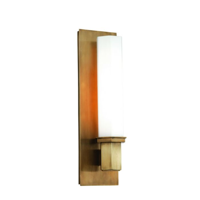 Hudson Valley Walton 5 Inch Bathroom Vanity Light in Aged Brass