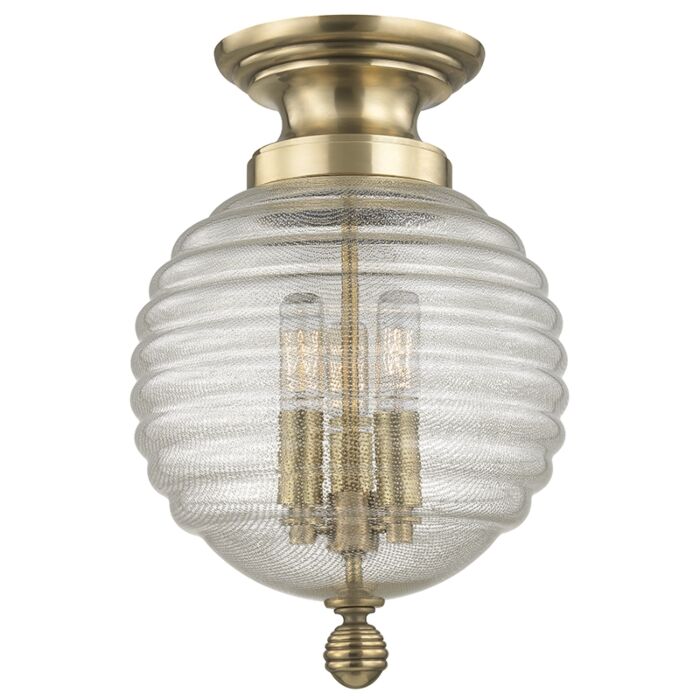 Hudson Valley Coolidge Ceiling Light in Aged Brass