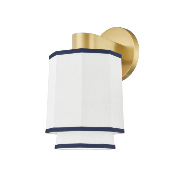 Hudson Valley Riverdale Wall Sconce in Aged Brass